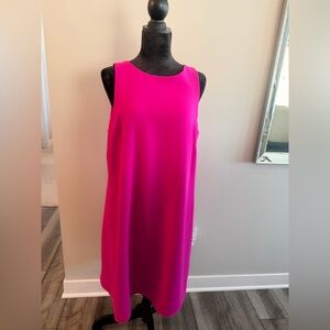 Ralph Lauren Beautiful Sleeveless Shift Dress in Bright Pink

#92